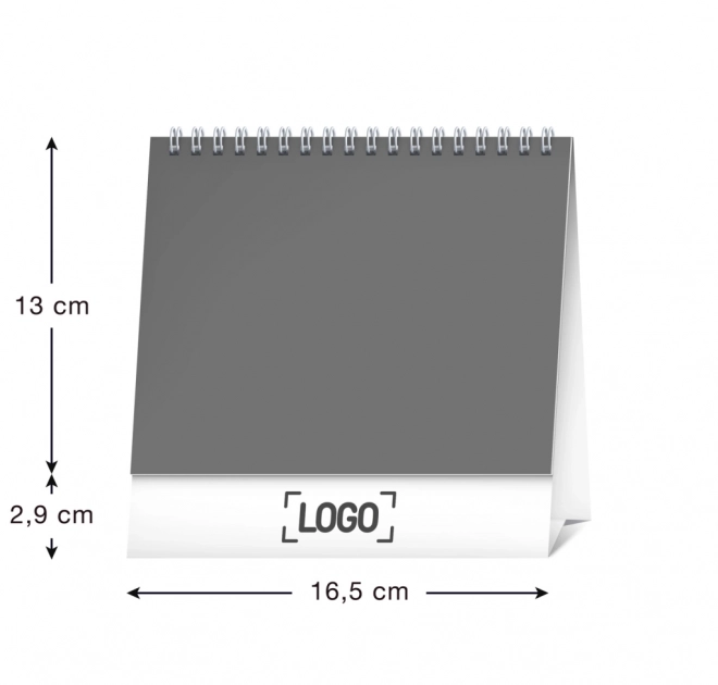 NOTIQUE Kalendarz biurkowy Koty – z imionami kotów 2025, 16,5 x 13 cm