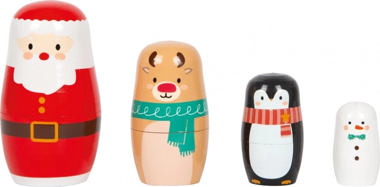 świąteczna drewniana matrioszka small foot