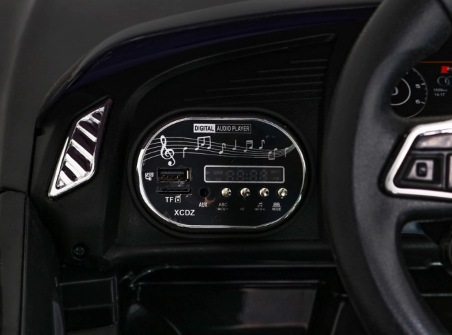 Audi R8 dziecięce elektryczne autko czarne z pilotem, kołami EVA, wolnym startem i MP3 LED
