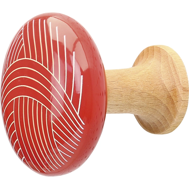 Ornamentalny czerwony motyw