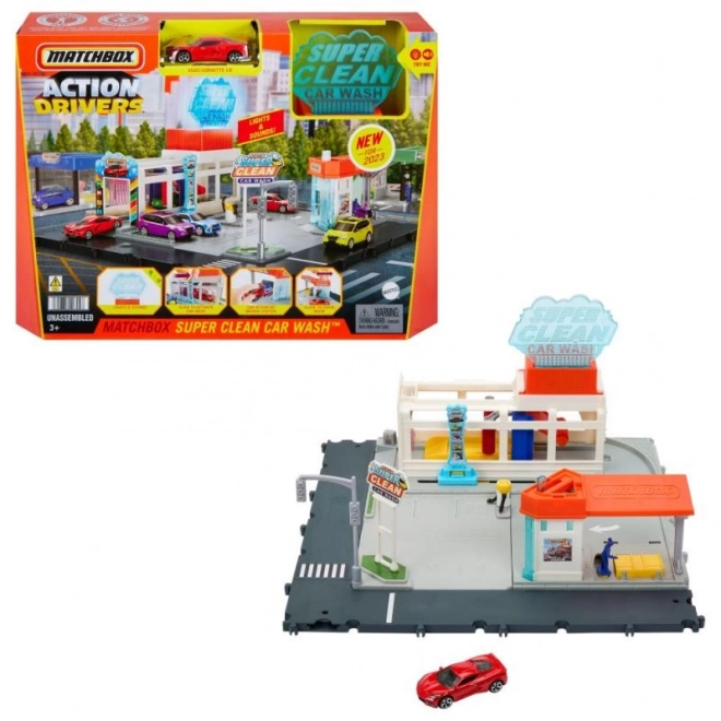 Zestaw Matchbox Real Adventures Myjnia samochodowa