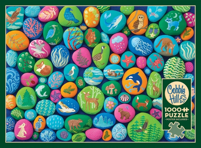 Puzzle Malowane Kamienie Północnego Zachodu od Cobble Hill, 1000 elementów