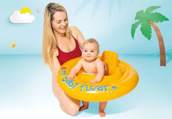 Dziecięcy koło do pływania nadmuchiwane +- 70cm w pudełku 6-12m
