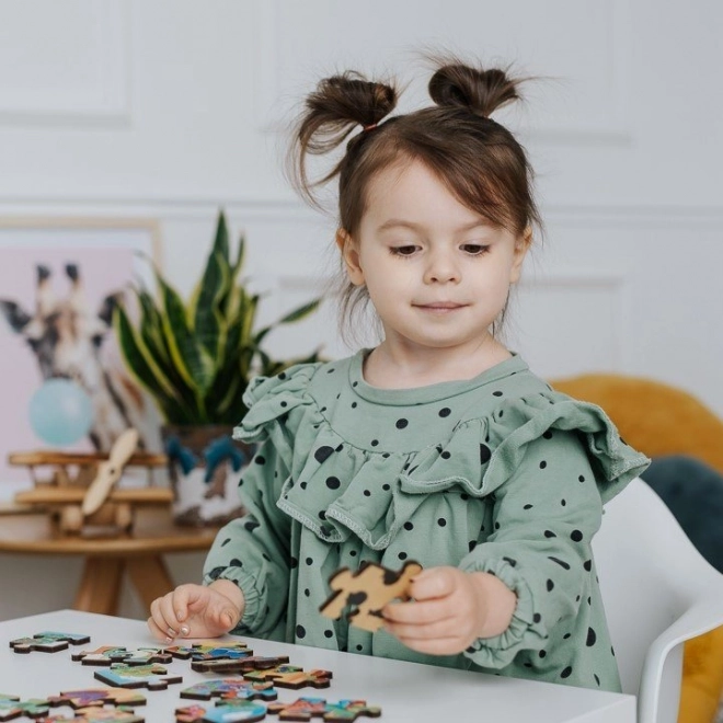 Drewniane puzzle Kraina Lodu 24 sztuk