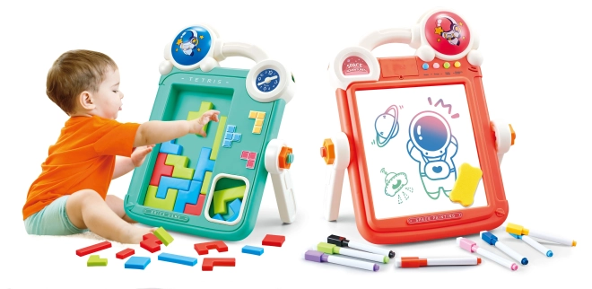 Dwustronna tablica do rysowania i gra Tetris 2w1