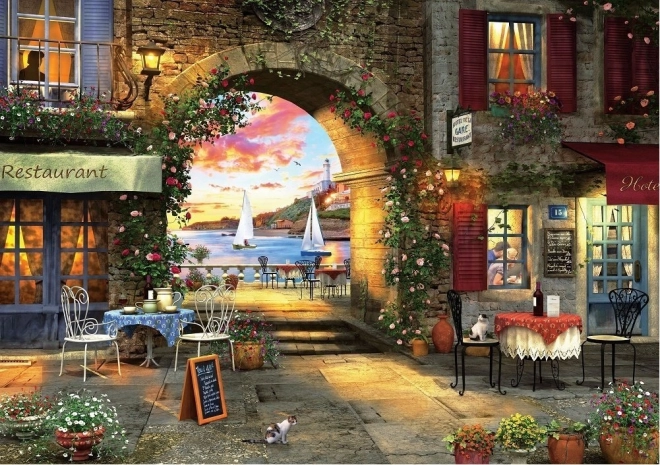 Puzzle Restauracja na wybrzeżu 1000 elementów