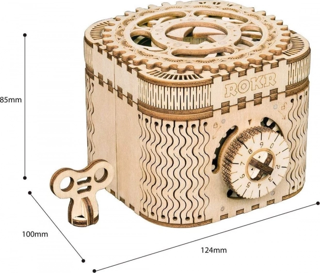 RoboTime 3D drewniane mechaniczne puzzle Szkatułka