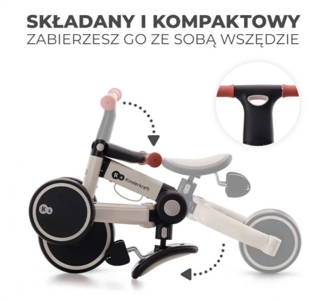 Trójkołowiec 4TRIKE SREBRNY SZARY
