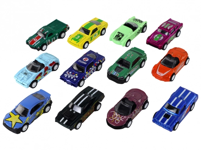 Zestaw aut napędzanych 12 ELE Metal 1:64