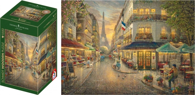 Drewniane puzzle Paryska kawiarnia 1000 elementów SCHMIDT