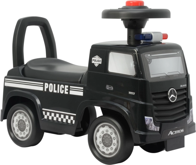 Jeździk MERCEDES Actros policyjny czarny