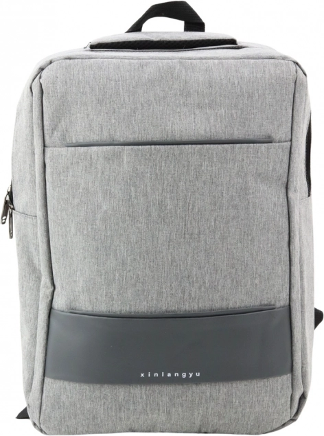 Miejski plecak z portem USB szary 14L