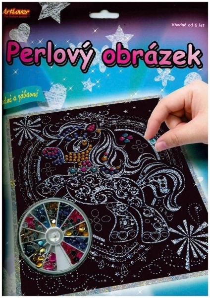 ARTLOVER Perłowy obrazek Sowki 20x25 cm