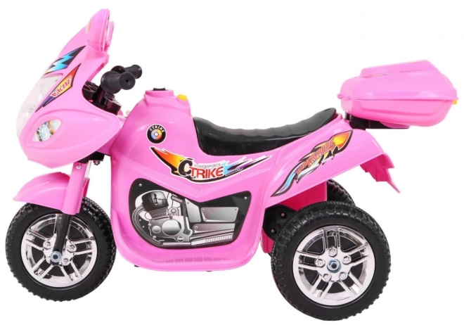 Trójkołowiec BJX-088 motocykl elektryczny + dźwięki + światła – Różowy