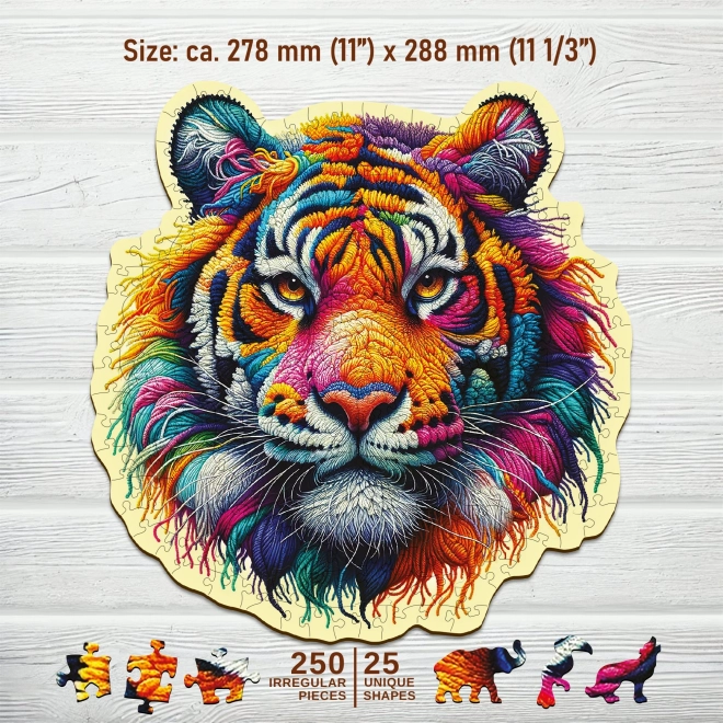 WOODEN CITY Drewniane puzzle Delikatny Tygrys 250 elementów