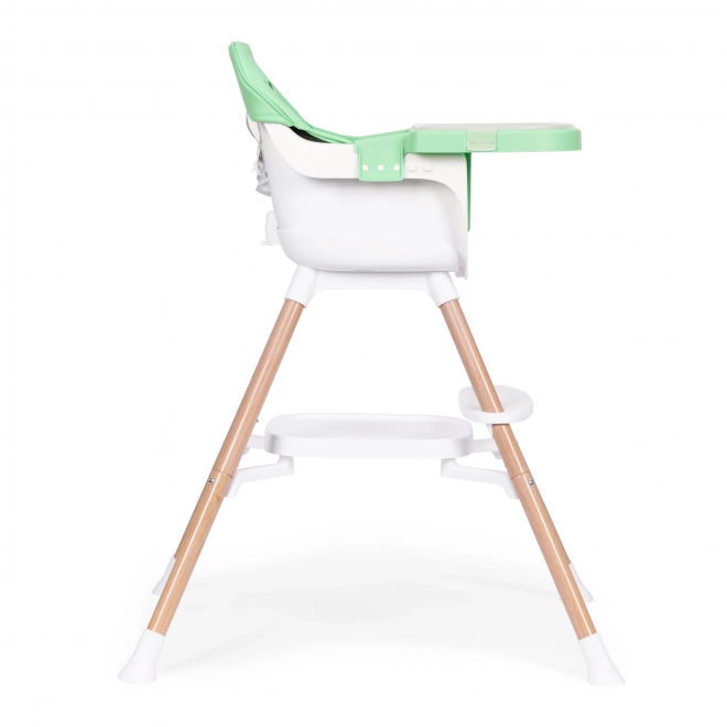 Krzesełko do karmienia dziecięce 2w1 zielone ECOTOYS