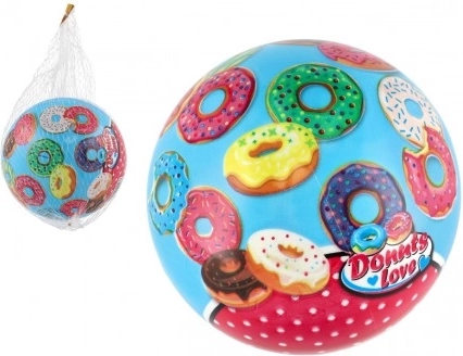 Piłka do zabawy z motywem donutów i babeczek 14 cm