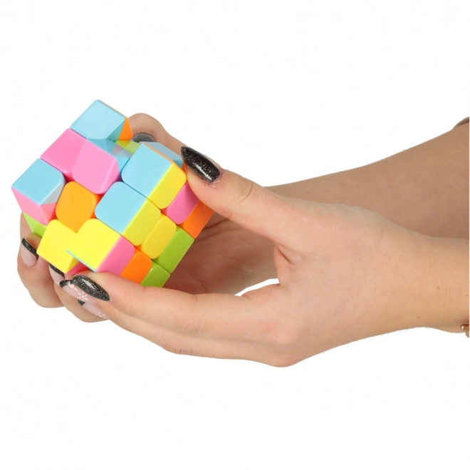 Kostka łamigłówka 3 x 3 neon