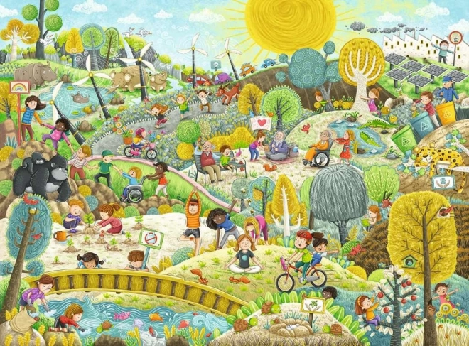 Puzzle Zrównoważony Rozwój XXL 200 elementów