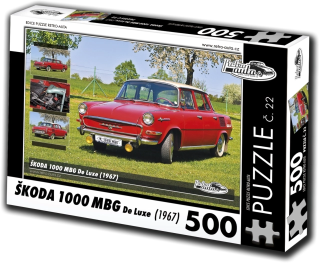RETRO-AUTA puzzle Škoda 1000 MBG De Luxe 500 elementów