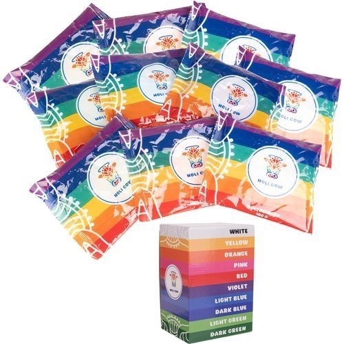 Kolorowy proszek Holi - 10 x 100 g