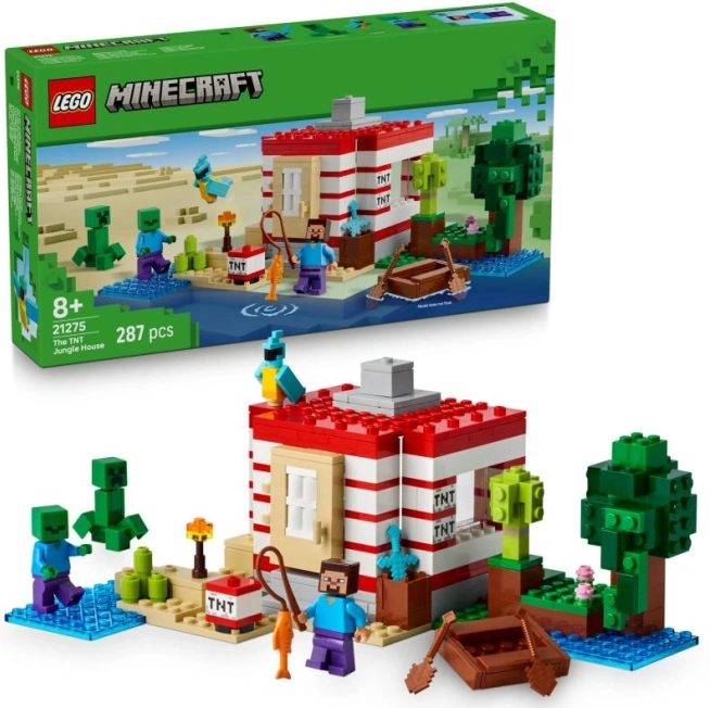 LEGO Minecraft Dom TNT w dżungli