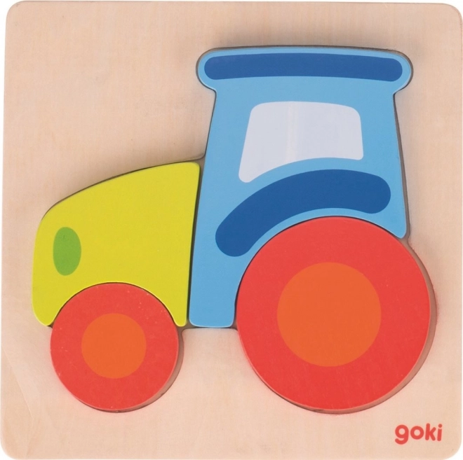 Drewniane dopasowujące puzzle Wóz Strażacki