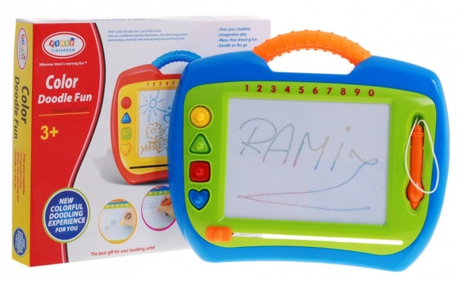 Puzzle Dla Wesołych Dzieci 3+ Kreatywna zabawka + stylus + 4 pieczątki + rysunki w 4 kolorach