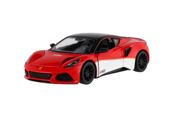 Auto Kinsmart Lotus Emira 1:38 metal/plast 12,5cm 3 kolory na napęd wsteczny 12szt w pudełku