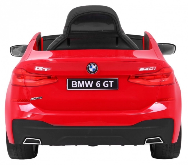 BMW 6 GT Auto na baterie czerwone + zdalne sterowanie + powolny start + EVA + pasy + LED MP3