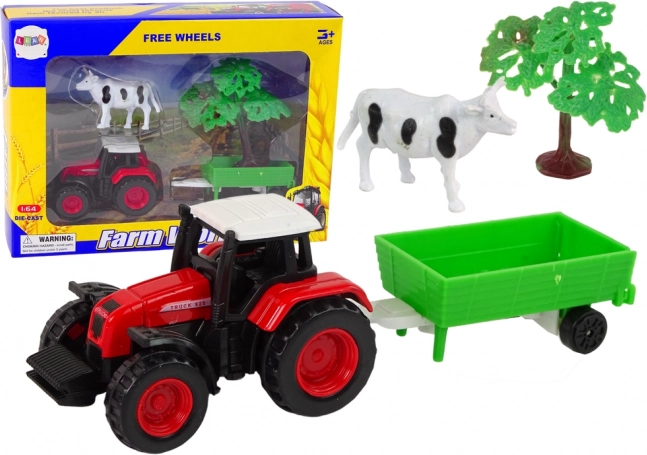 Zestaw dziecięcy Traktor z przyczepą i zwierzętami gospodarskimi