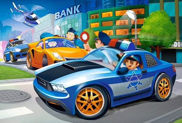Puzzle Policyjna Akcja MAXI 40 elementów