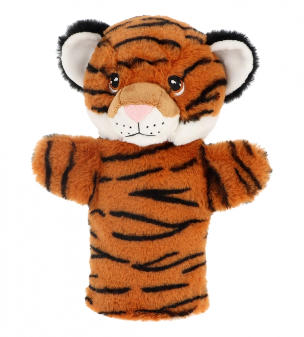 Keel Toys SE3076-7 Keeleco Tygr - eko pluszowa pacynka na rękę 27 cm