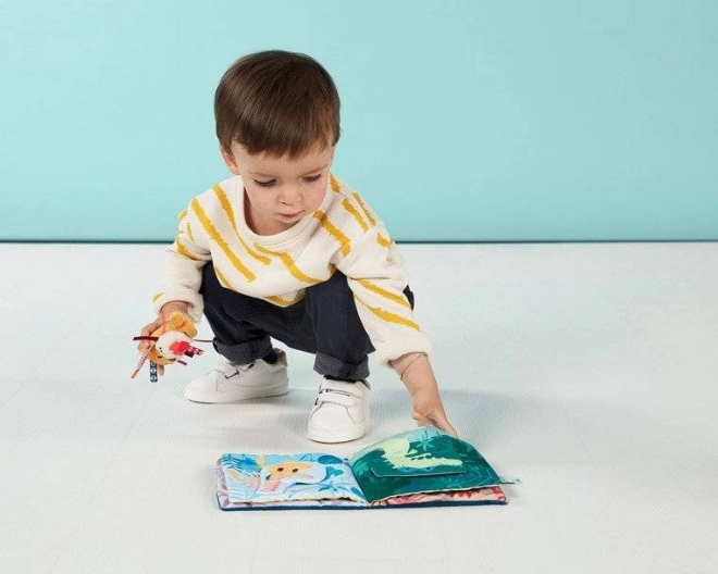 Lilliputiens - Książka z mini pacynką Lew Jack 9 m+