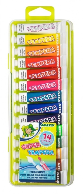 Zestaw farb temperowych 14 kolorów