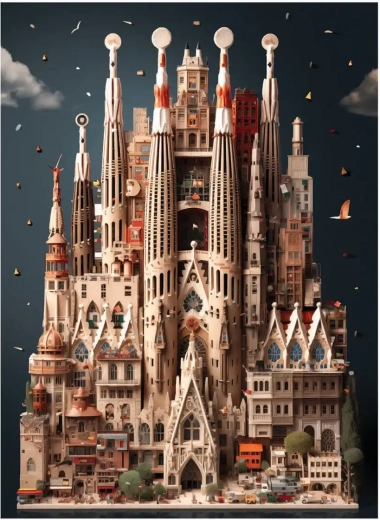 puzzle sagrada familia 1000 elementów ANATOLIAN