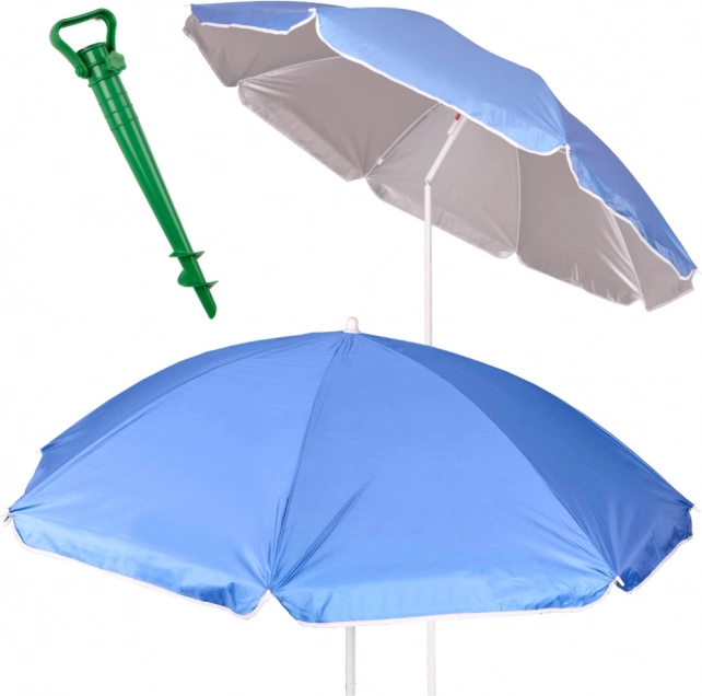 Regulowany składany parasol z ochroną UV 150 cm niebieski
