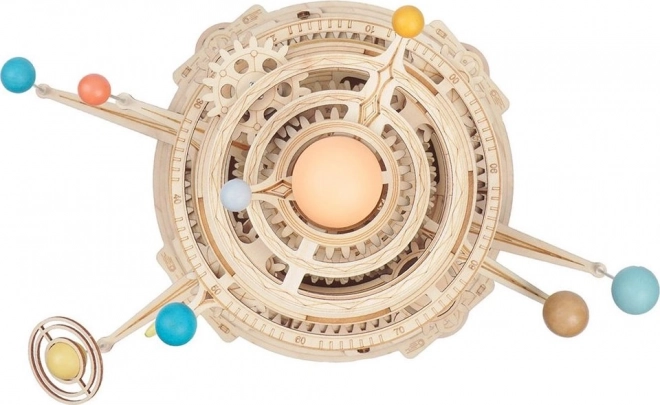 RoboTime 3D drewniane mechaniczne puzzle Planetarium