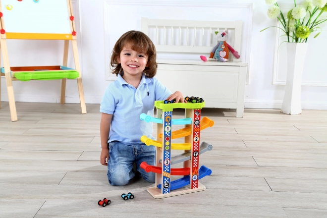 Tooky Toy Kolorowa zjeżdżalnia dla aut