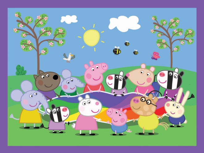 TREFL Zestaw 3w1 Szczęśliwe chwile z prosiaczkiem Pepą (2x puzzle + memo)