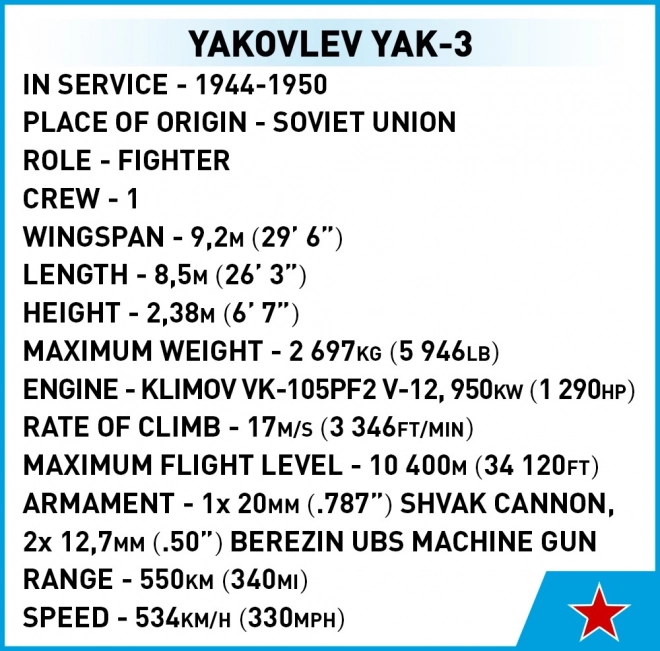 Konstrukcja Yakovlev Yak-3