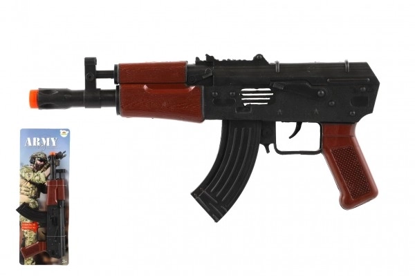 Karabin iskrzący ARMY na bezwładnik plastikowy 29cm na karcie 14x38x2,5cm