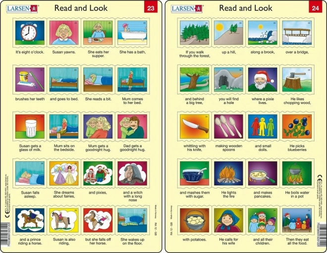 Puzzle Angielski – dłuższe zdania, 20 elementów