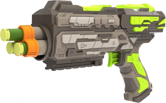 Pistolet piankowy z 6 nabojami, 21 cm