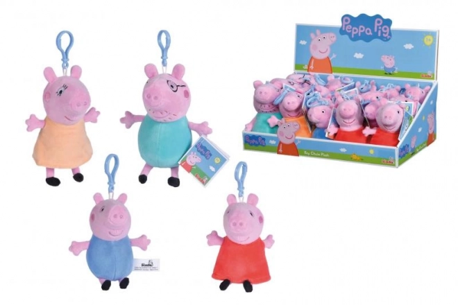 Świnka Peppa pluszowy breloczek do plecaka, 4 rodzaje