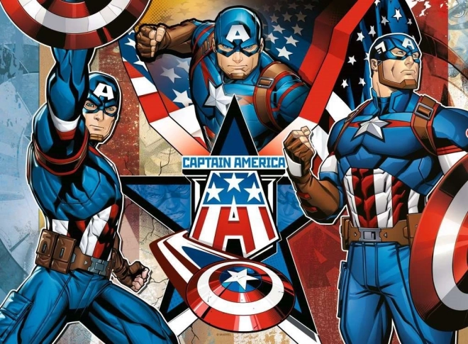 Puzzle Ravensburger Marvel: Kapitan Ameryka XXL 100 elementów