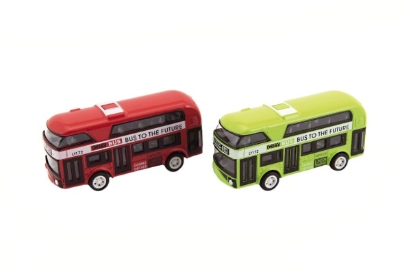 Autobus piętrowy metal/plastik na napęd zwrotny 9,5cm