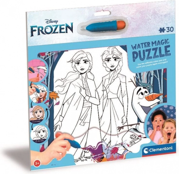 Puzzle z malowaniem wodnym Wodna magia: Kraina Lodu 2, 30 elementów