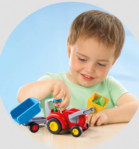 PLAYMOBIL® 1.2.3 6964 Traktor z przyczepą