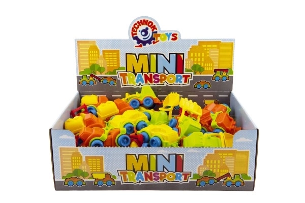 Pojazd mini plastikowy 10-12cm na wolny bieg mix rodzajów